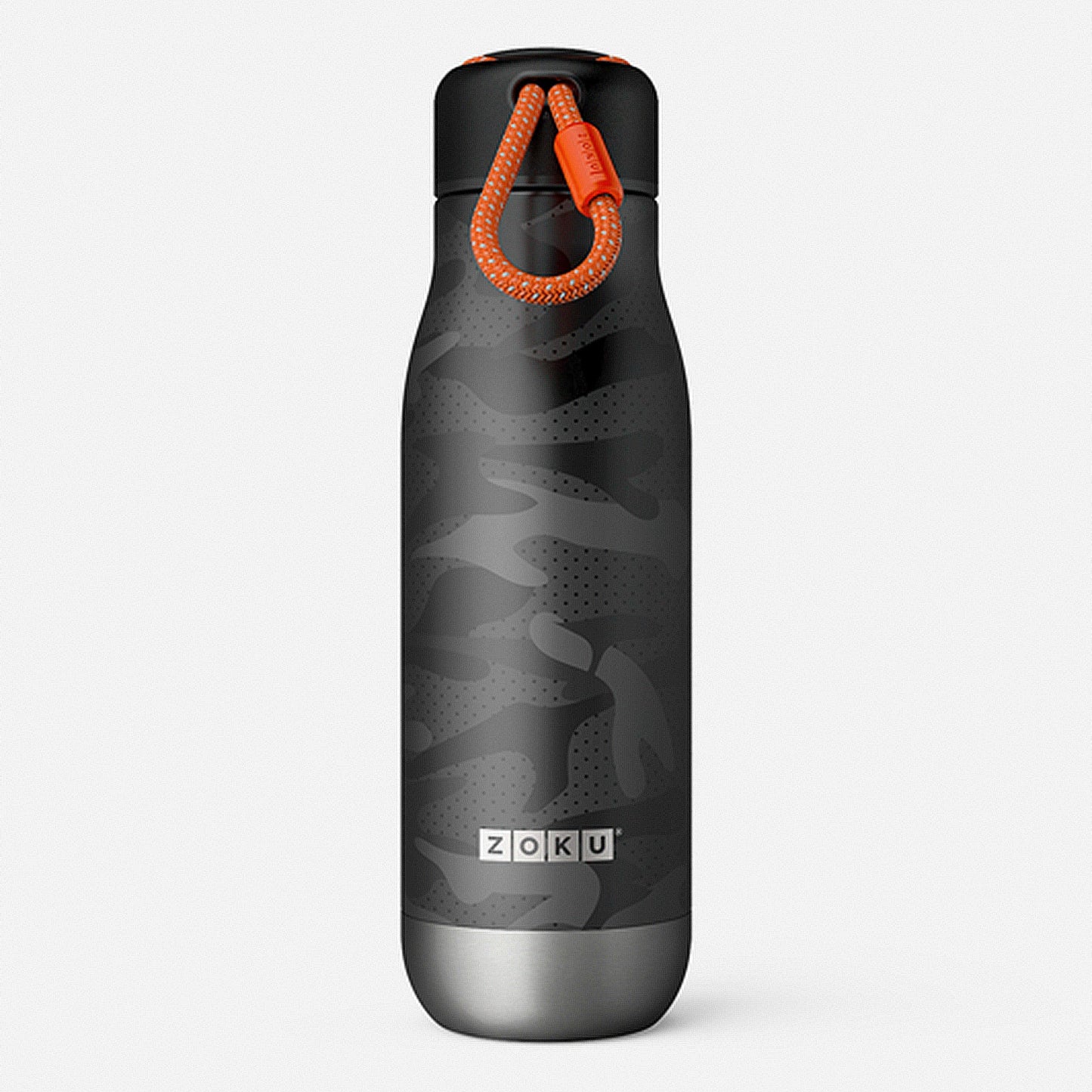Garrafa Desportiva de Aço Inoxidável Black Camo - 500ml