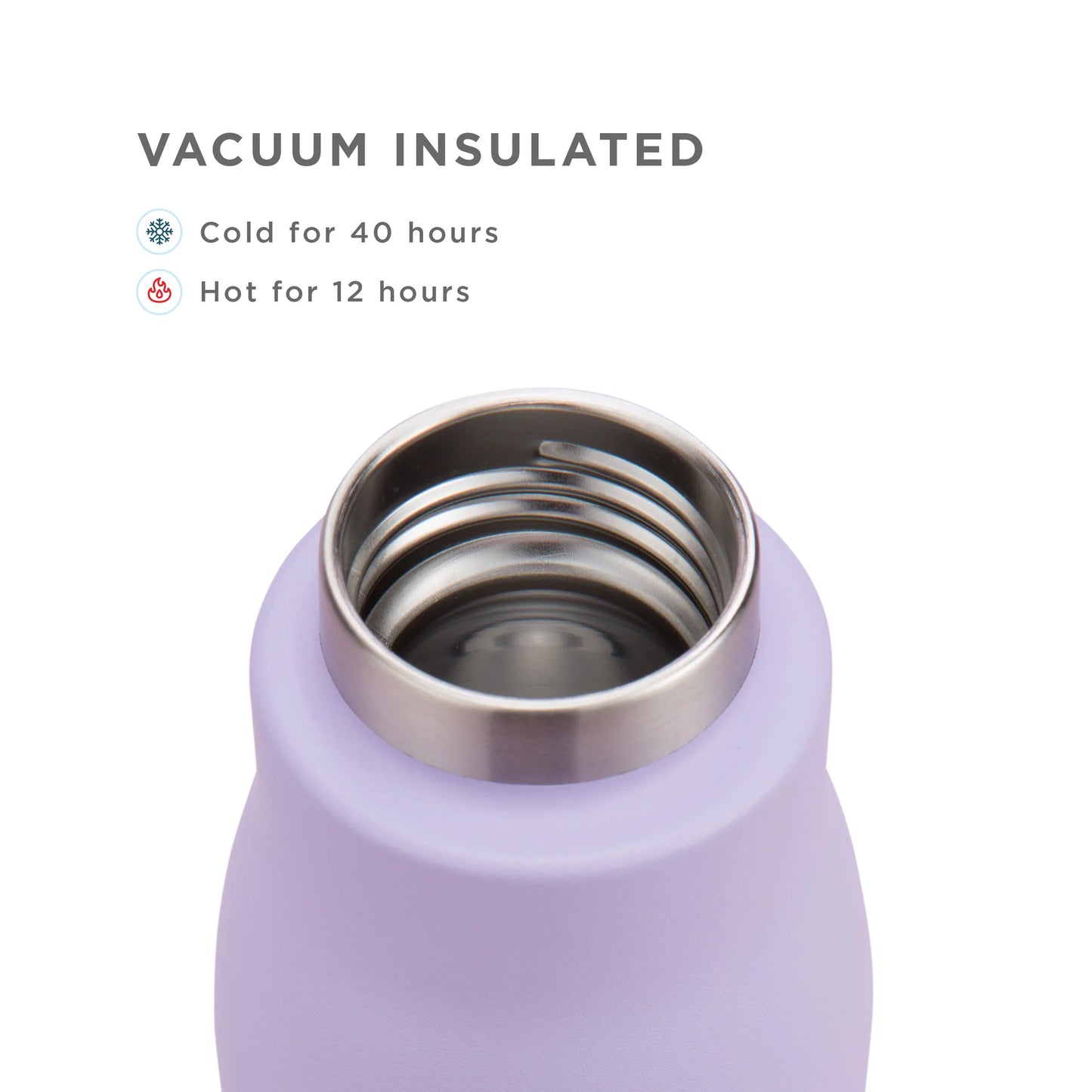 Garrafa Desportiva de Aço Inoxidável Lavander - 500ml