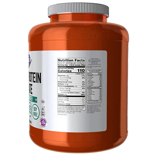 WHEY PROTEIN ISOLATE UNFLAVORED POWDER – 544G – NOW