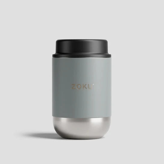 Recipiente para Alimentos Sólidos ZOKU Grey - 465ml ou 295ml