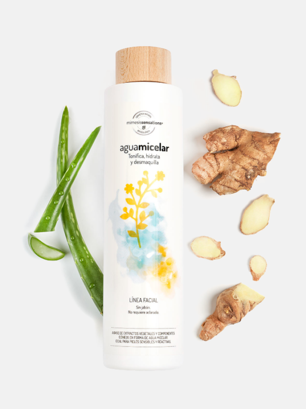 ÁGUA MICELAR BIO (LIMPA+HIDRATA+DESMAQUILHA) – 500 ML – MIMESIS SENSATIONS