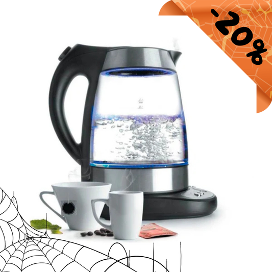 Chaleira de vidro com seletor de temperatura - Lacor