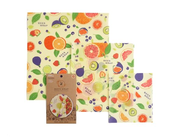 Bee's Wrap - Invólucro de Cera de Abelha - S+M+L (Fresh Fruit)