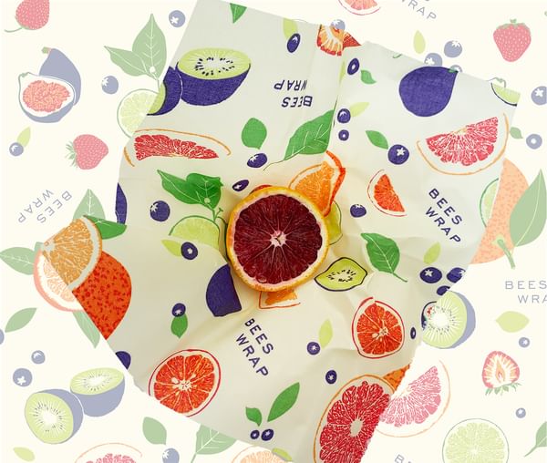 Bee's Wrap - Invólucro de Cera de Abelha - S+M+L (Fresh Fruit)