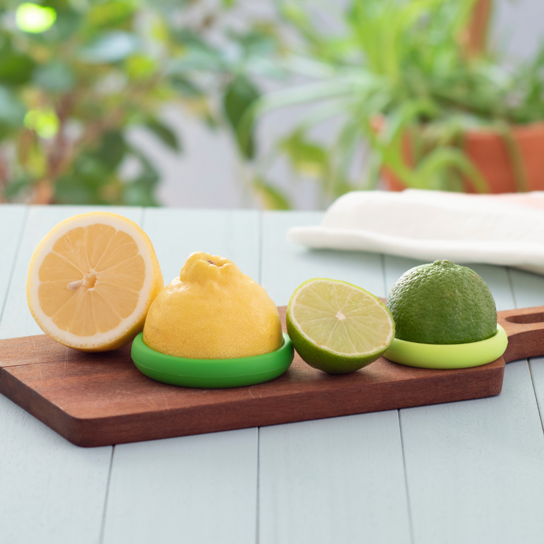 Tampas ajustáveis de silicone - Conjunto de 5 Fresh Greens