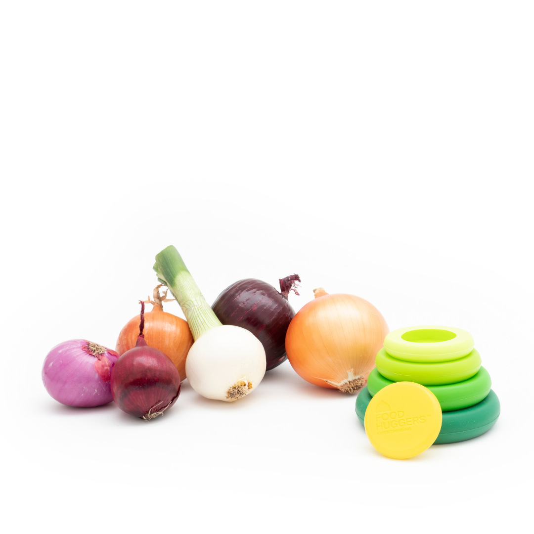 Tampas ajustáveis de silicone - Conjunto de 5 Fresh Greens