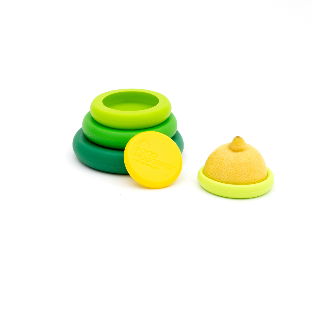 Tampas ajustáveis de silicone - Conjunto de 5 Fresh Greens