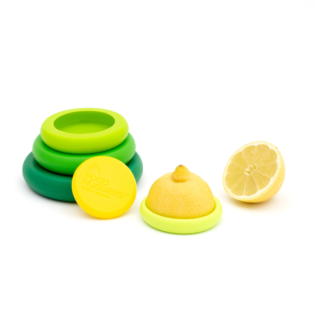 Tampas ajustáveis de silicone - Conjunto de 5 Fresh Greens