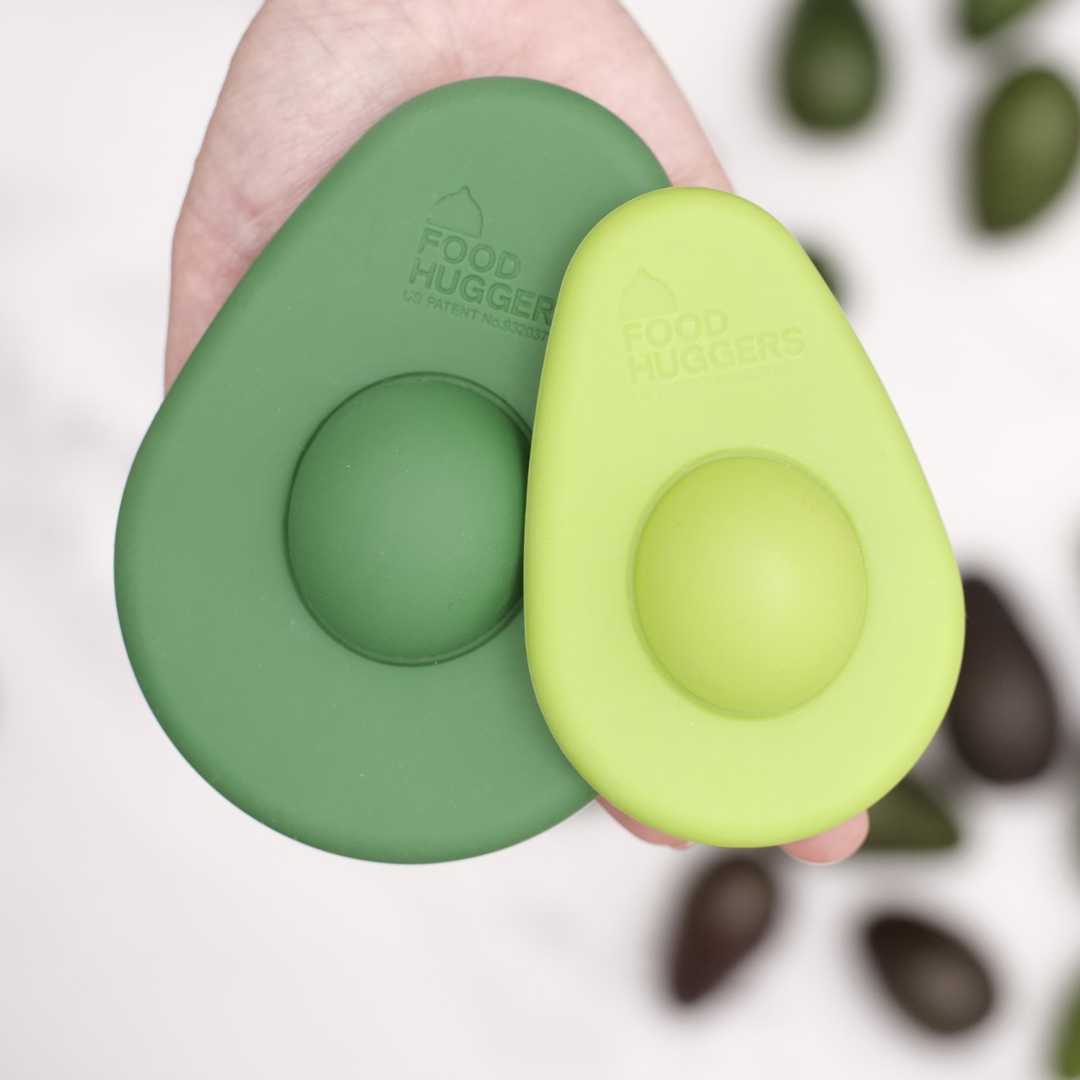 Tampas ajustáveis de silicone para abacate - Conjunto de 2