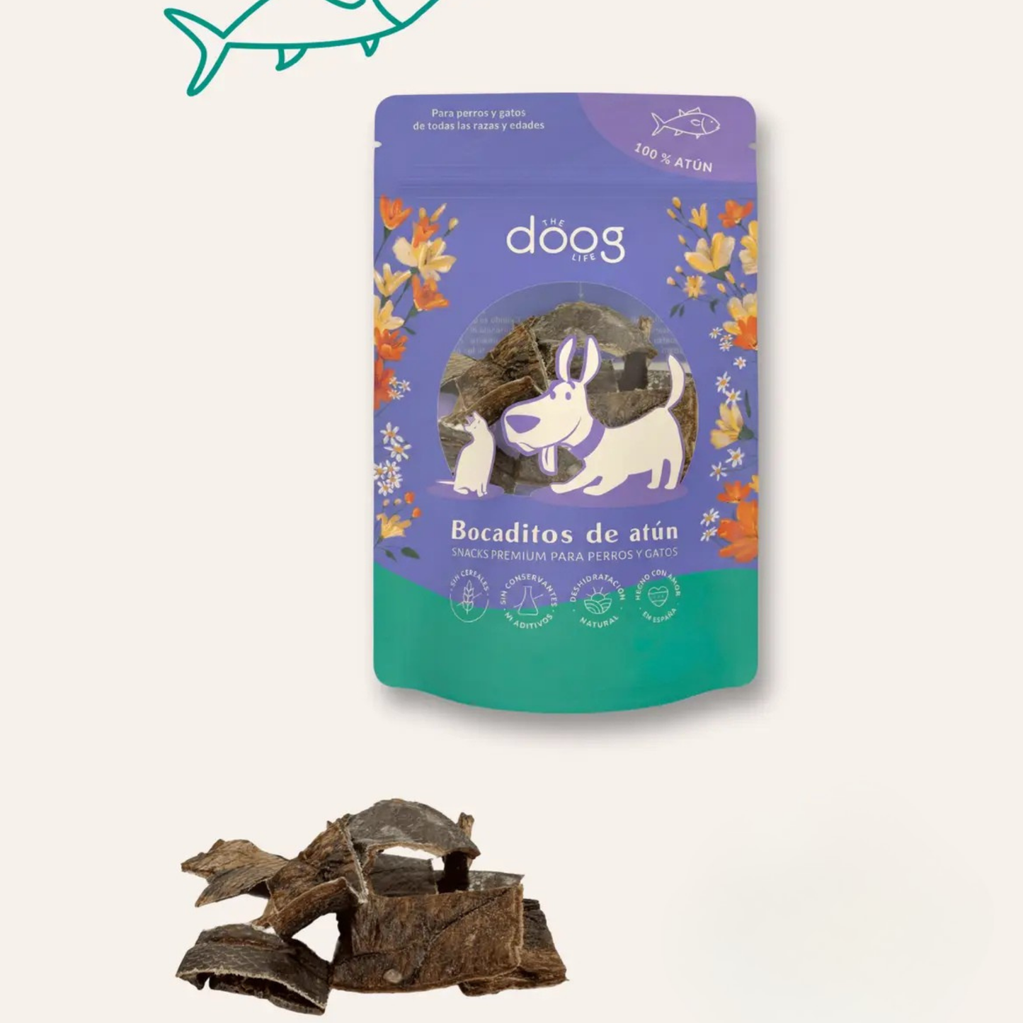 Bocadinhos Naturais de Atum para Cães