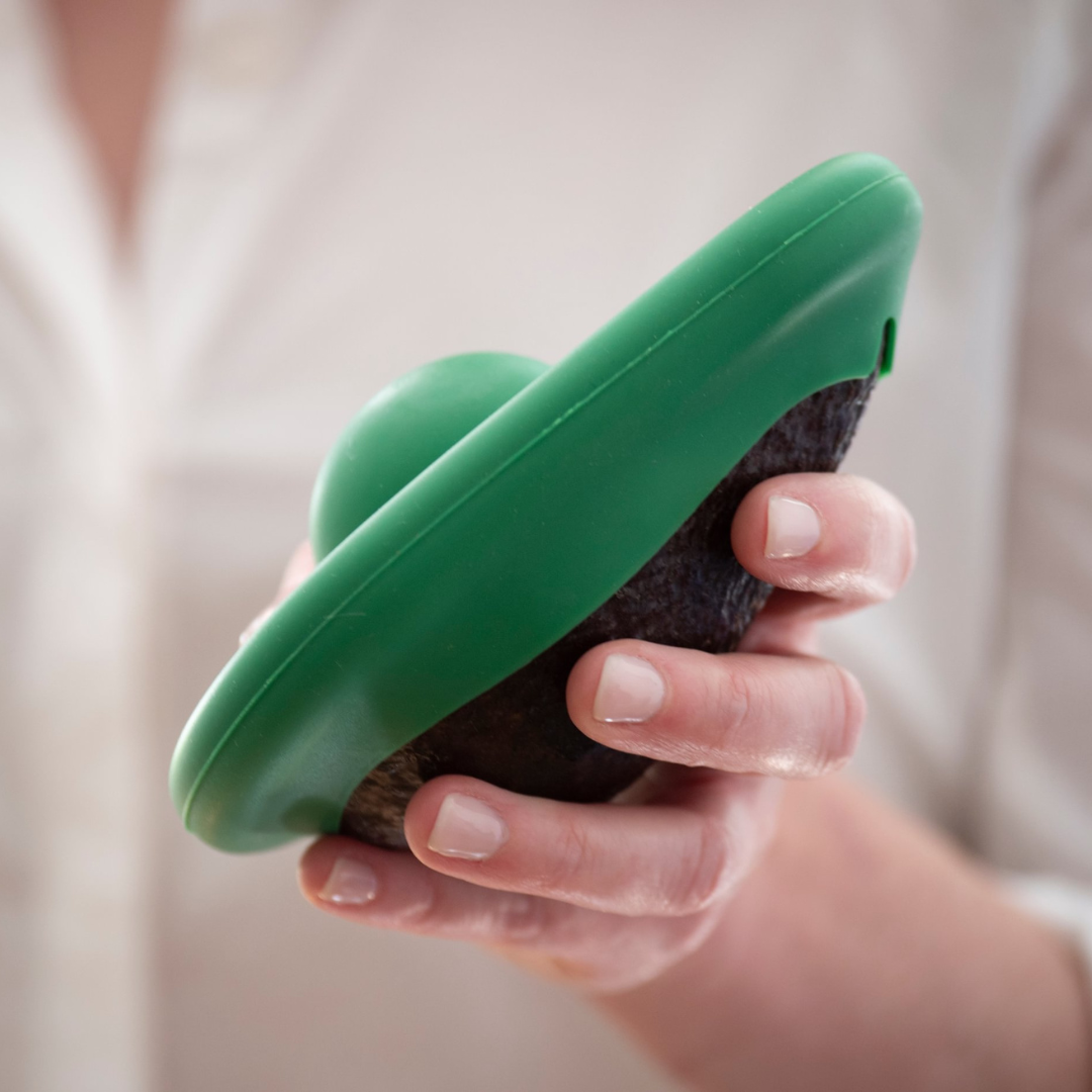 Tampas ajustáveis e reutilizáveis de silicone para abacate