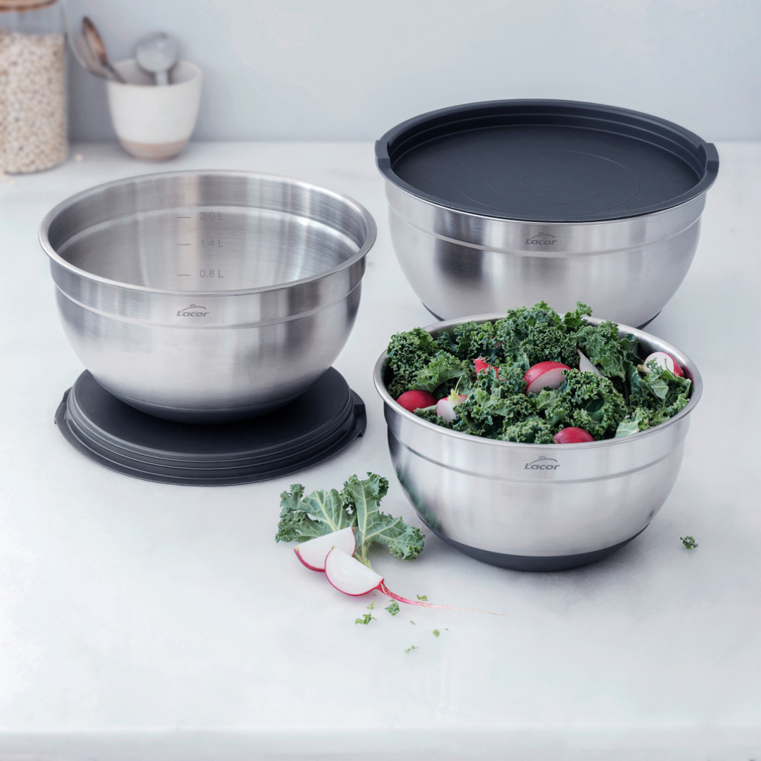 Set de 3 Bowls em Inox Lacor