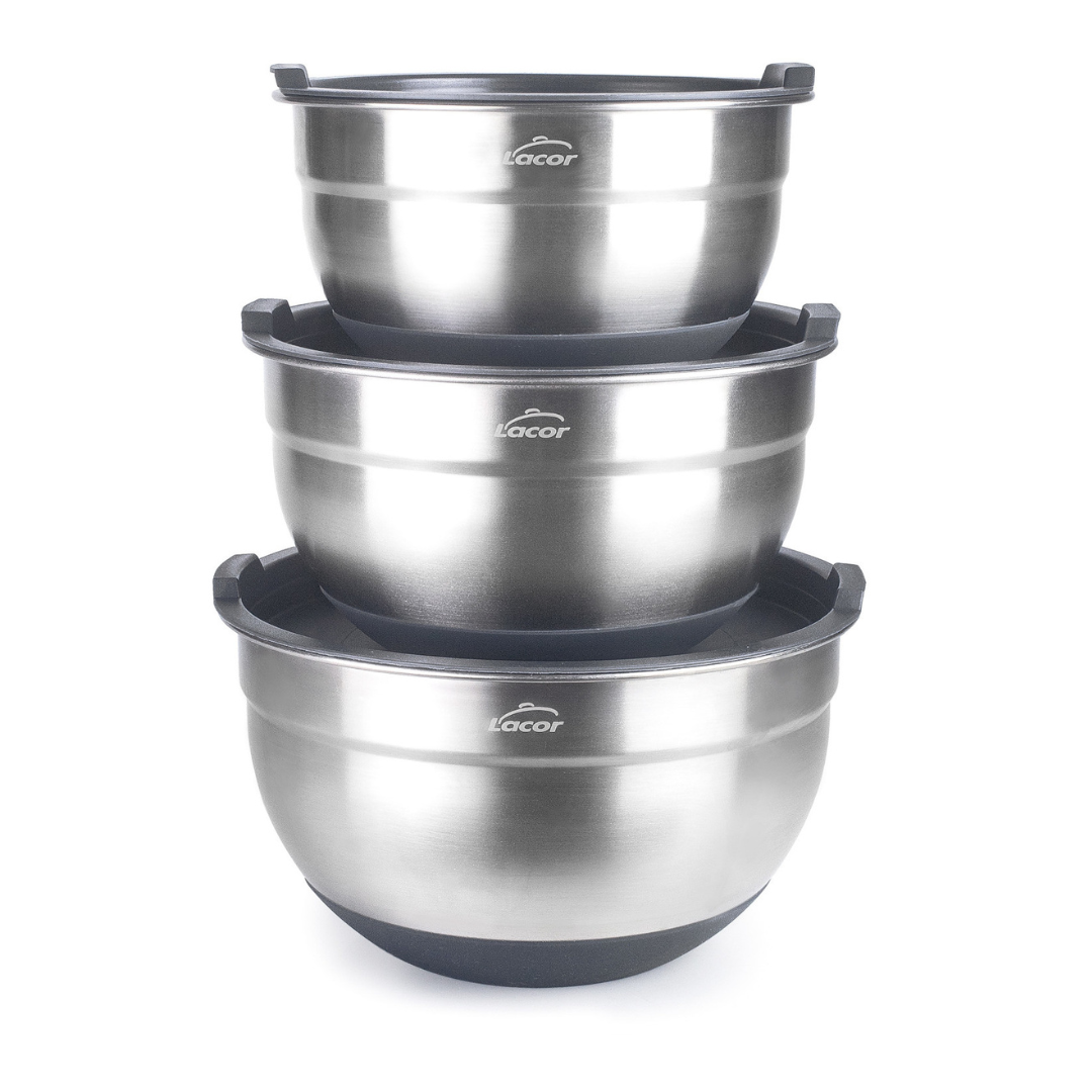 Set de 3 Bowls em Inox Lacor