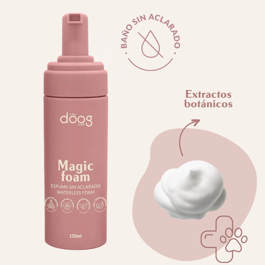 Espuma de Limpeza Sem Enxaguar para Cães e Gatos 🫧