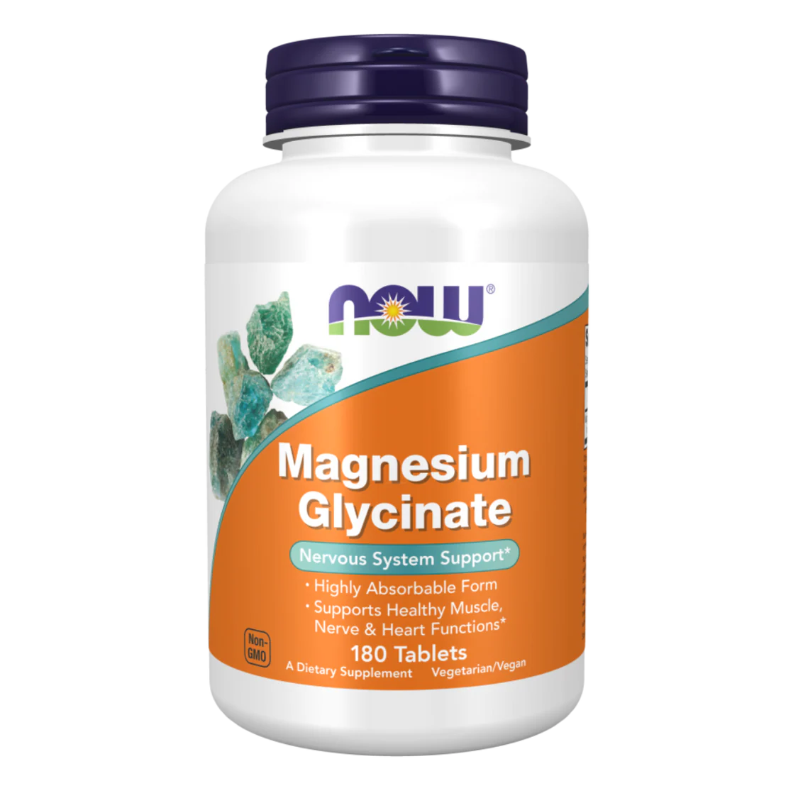 Magnesium Glycinate – 180 comprimidos – Now