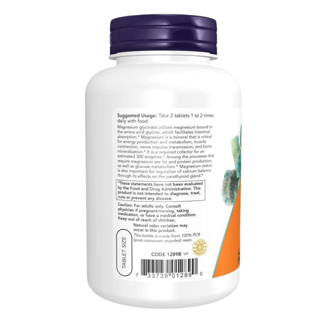 Magnesium Glycinate – 180 comprimidos – Now