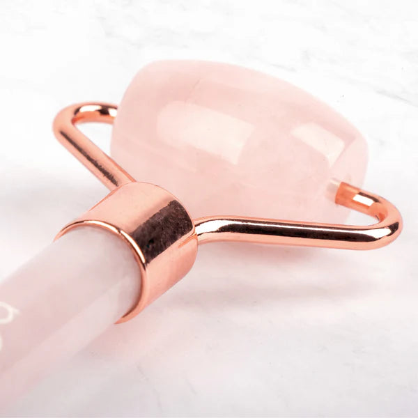Rolo Facial de Quartzo Rosa