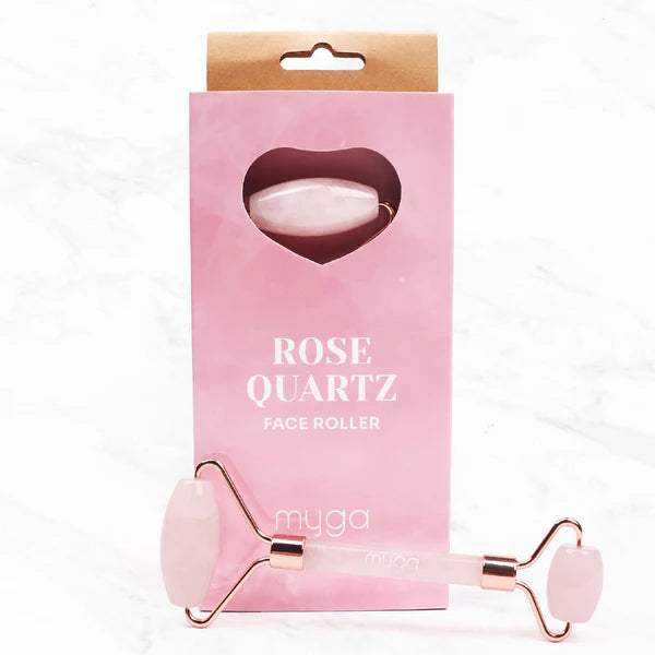 Rolo Facial de Quartzo Rosa
