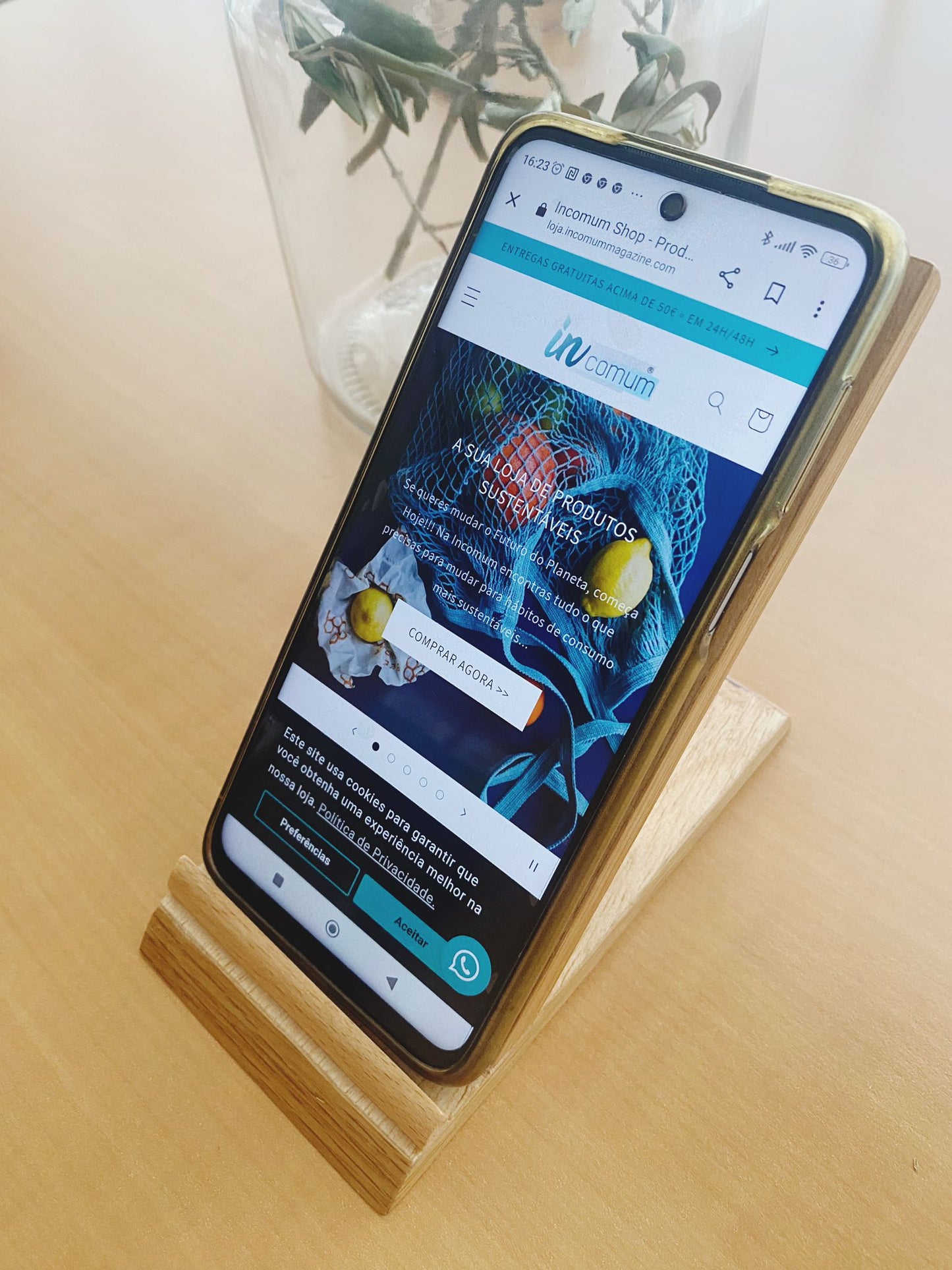 Base de Secretária para Smartphone