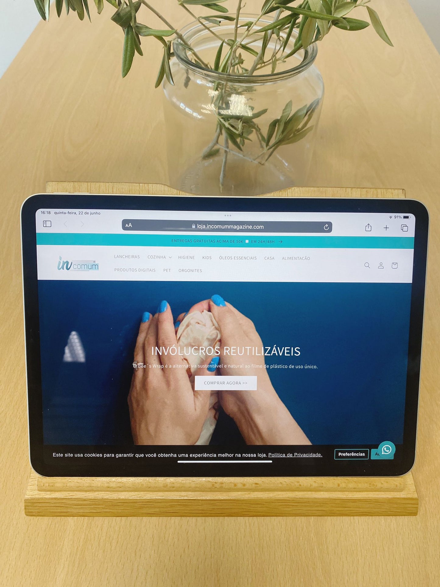 Base de Secretária para Tablet