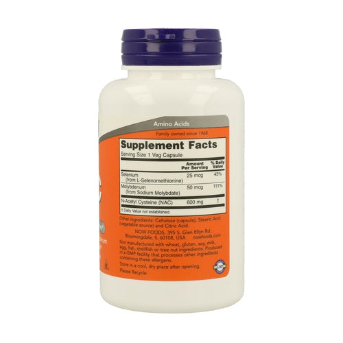 NAC 600MG – 100 CÁPSULAS – NOW