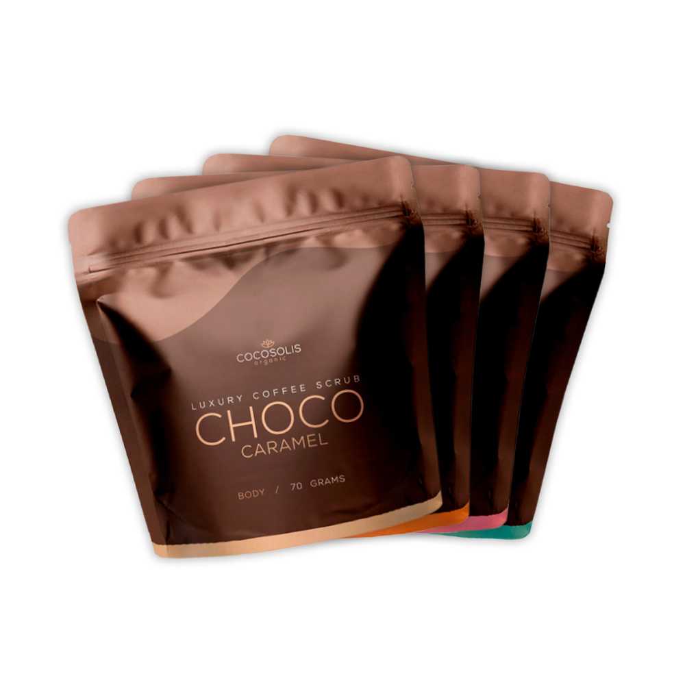 COCOSOLIS LUXURY COFFEE SCRUB BOX. 4 PACKS * 70 G