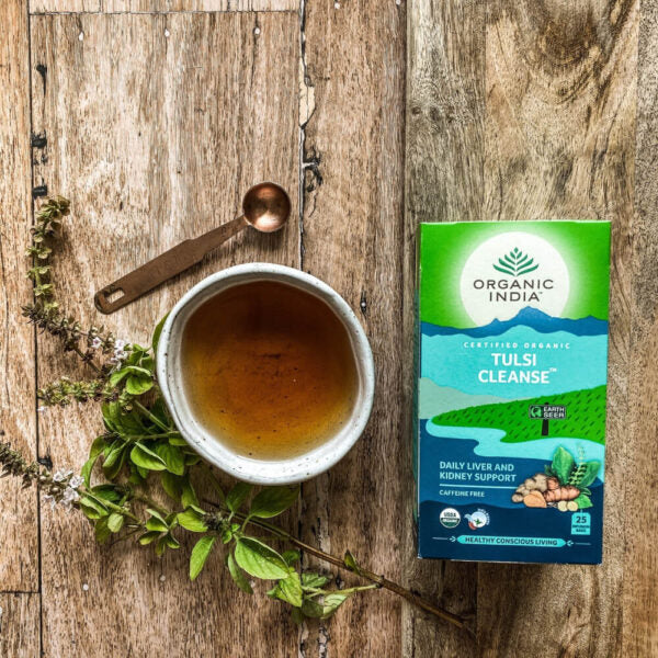 Infusão Biológica Tulsi Cleanse - 25 saquetas – Organic India