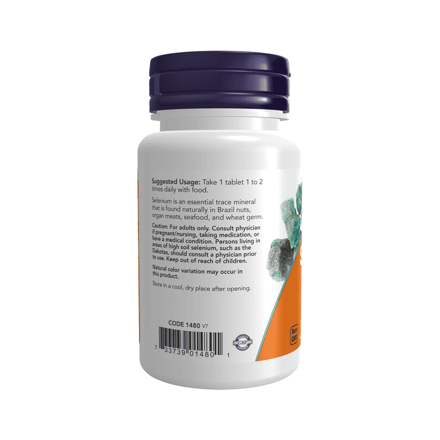 Selenium 100 mcg 100 Comprimidos Now Foods