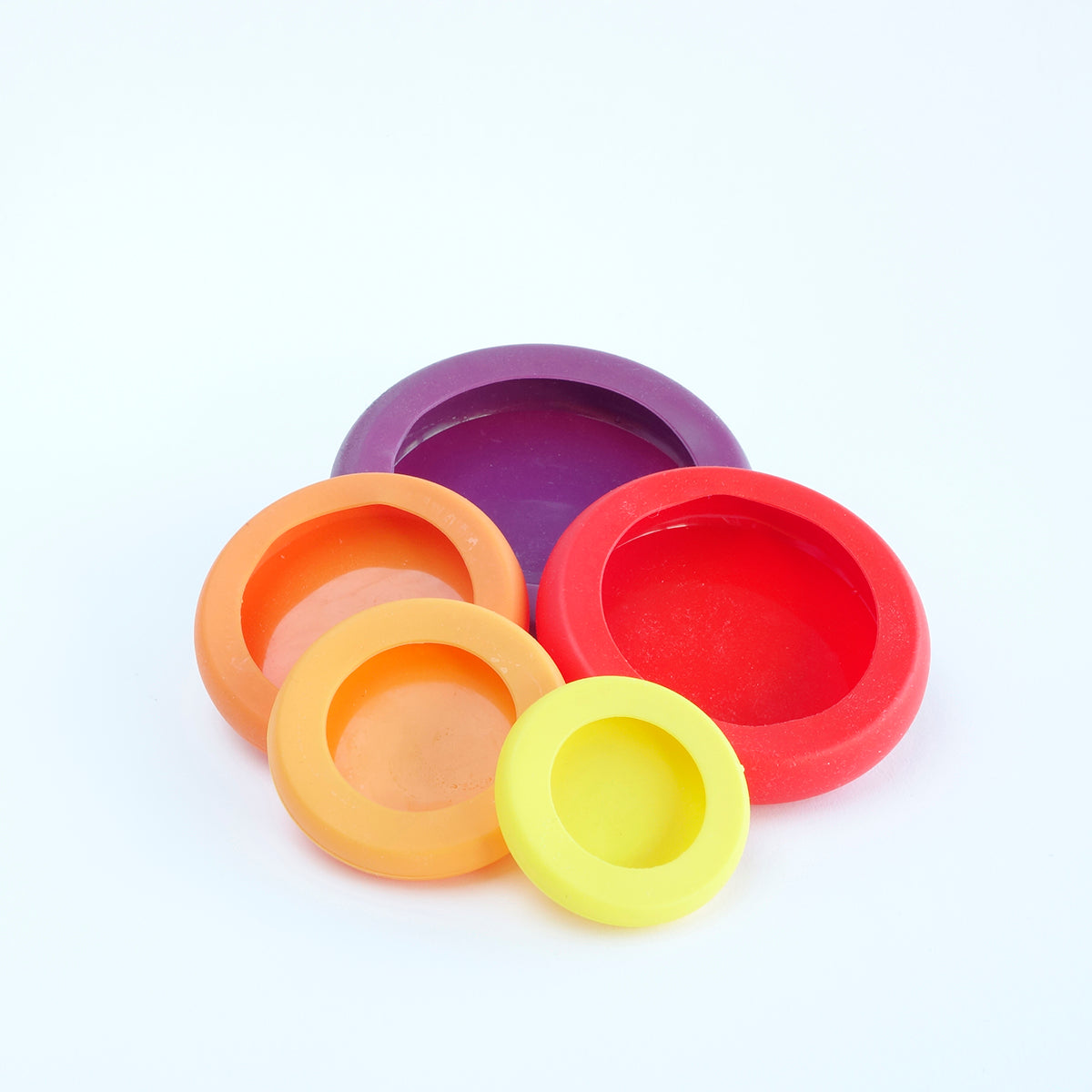 Tampas ajustáveis de silicone - Conjunto de 5 Autumn Harvest