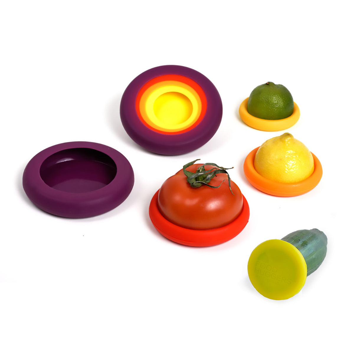 Tampas ajustáveis de silicone - Conjunto de 5 Autumn Harvest