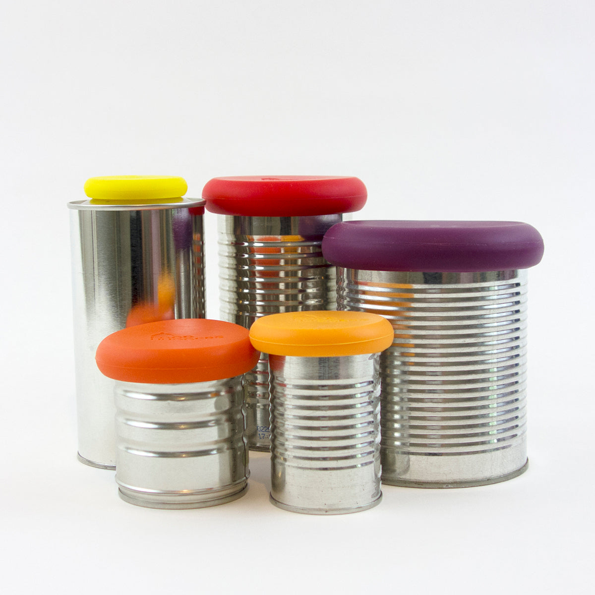Tampas ajustáveis de silicone - Conjunto de 5 Autumn Harvest