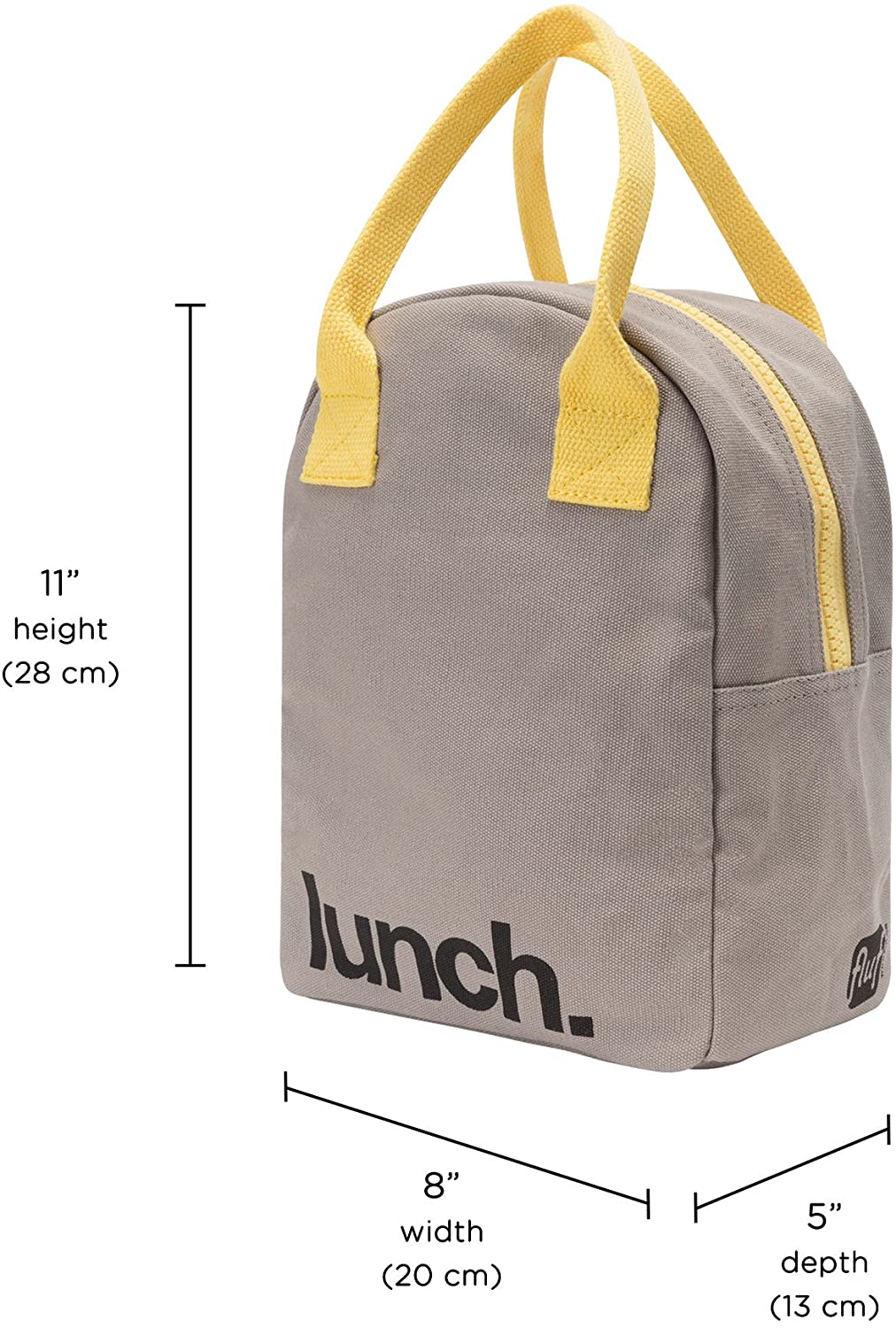 Lancheira FLUF - Grey - Yellow