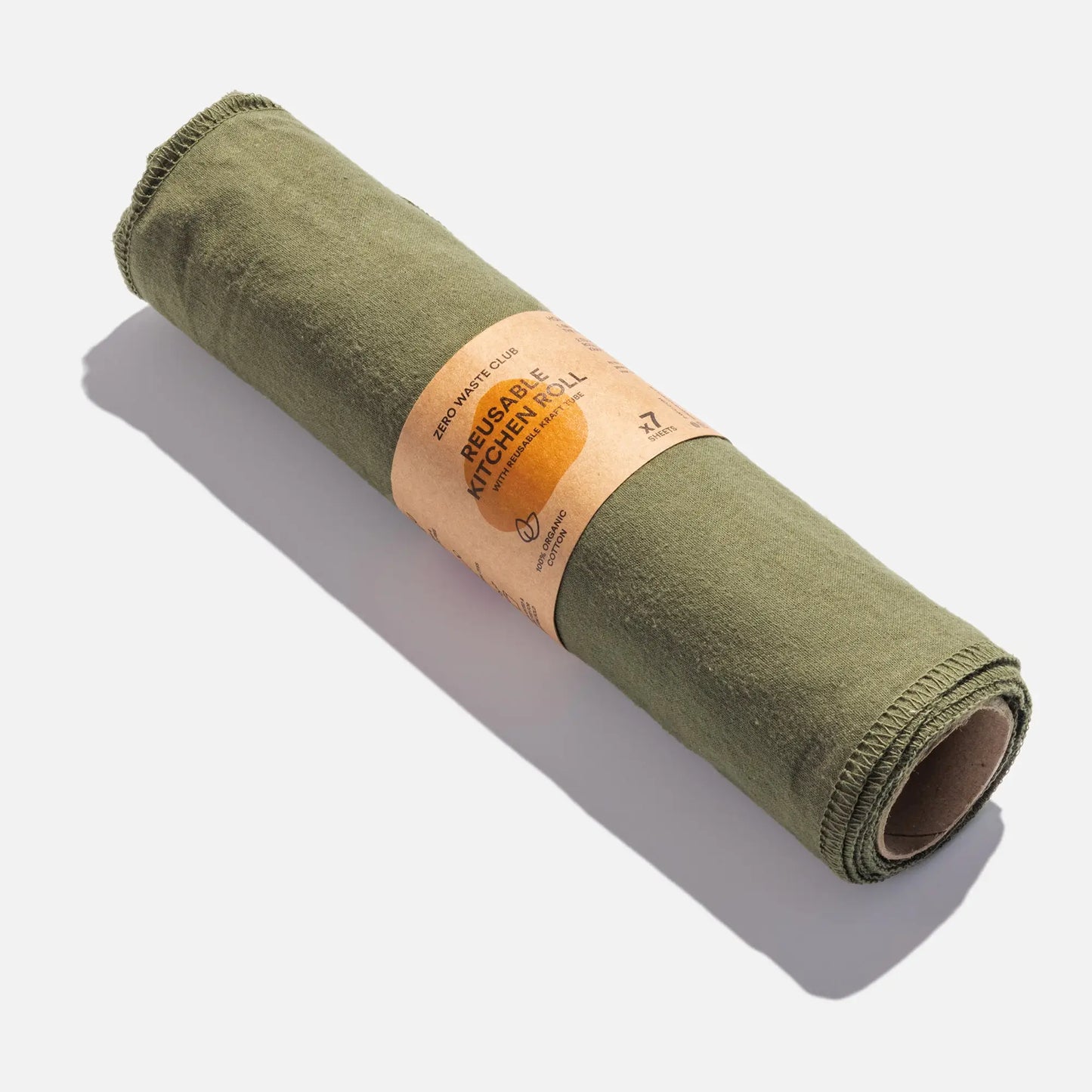Rolo de cozinha reutilizável - Algodão Orgânico - Pack de 7