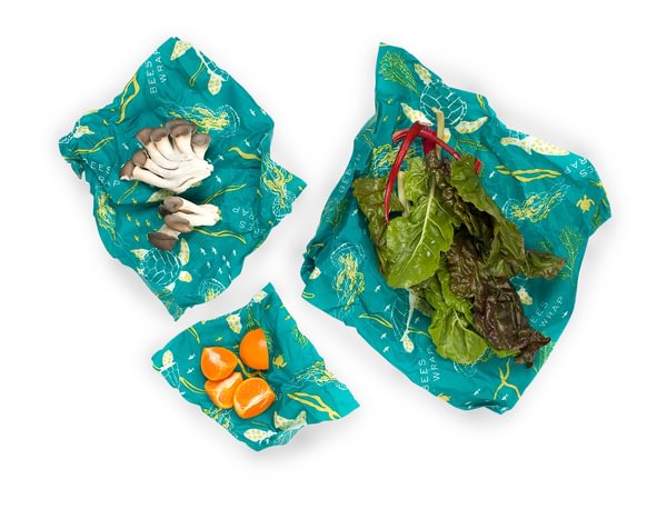 Bee's Wrap - Invólucro de Cera de Abelha - S+M+L (OCEAN)