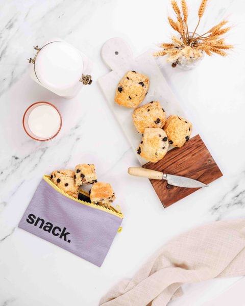 Zip Snack Sack - 'Snack' Lavender