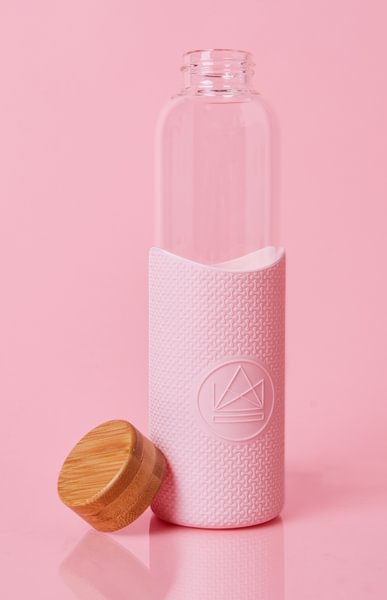 Garrafa de Água de Vidro 550ml - Neon Kactus
