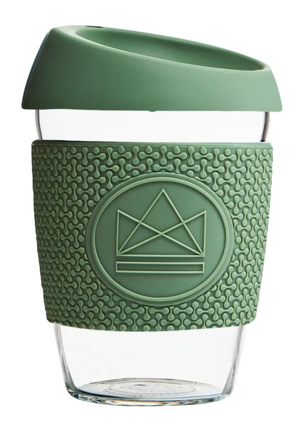 Copo de Café de Vidro 340ml - Neon Kactus