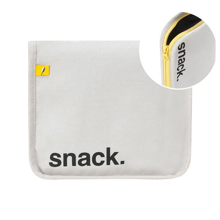 Snack Mat 'Snack' Black w/Yellow Zip