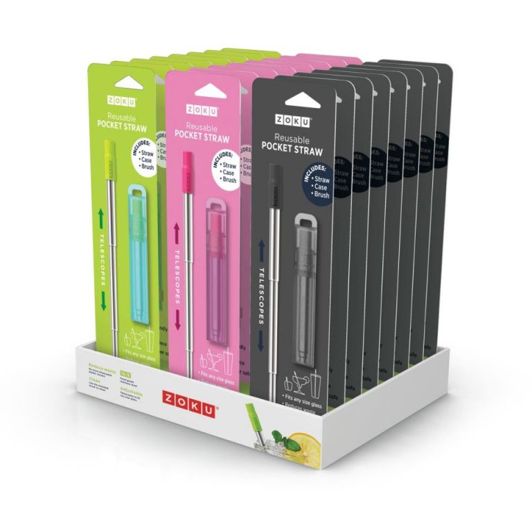 Palhinha de Aço Inoxidável com boquilha de silicone