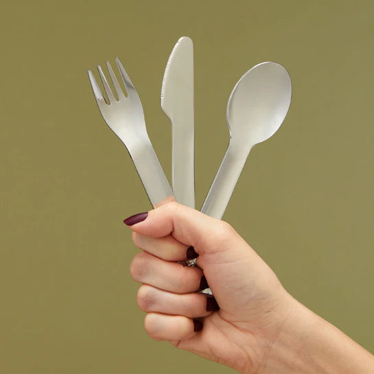 Pack Marmita para Alimentos Sólidos + Conjunto de Talheres de Bolso