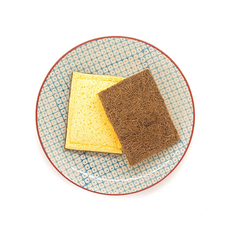 Esponja de fibra de coco e celulose natural