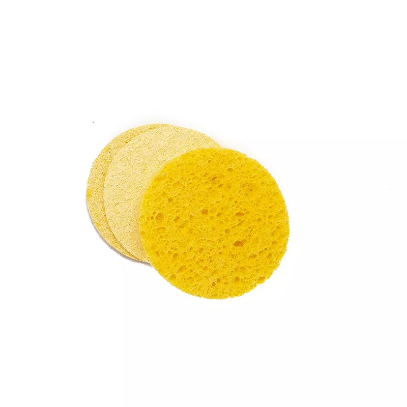Esponjas Faciais de Celulose Natural Reutilizáveis – Pack x20 Unidades