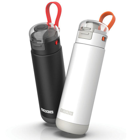 Garrafa Desportiva de Aço Inoxidável Flip Top White - 500ml