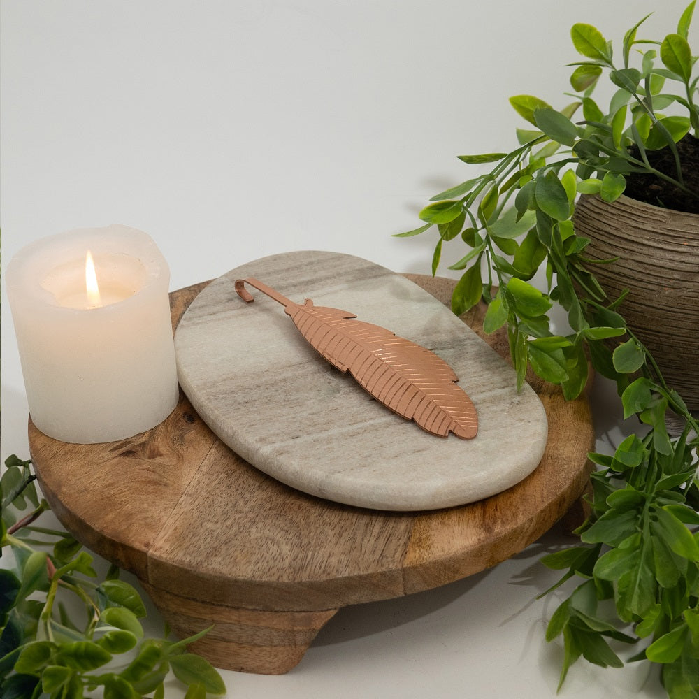 Infusor de Cobre em Forma de Folha