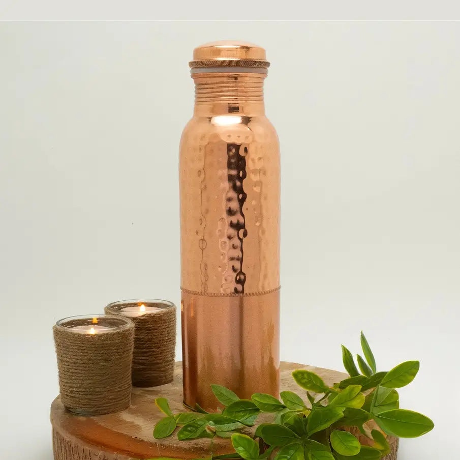 Garrafa de Cobre Ayurveda Martelado 2/3  – 950 ml