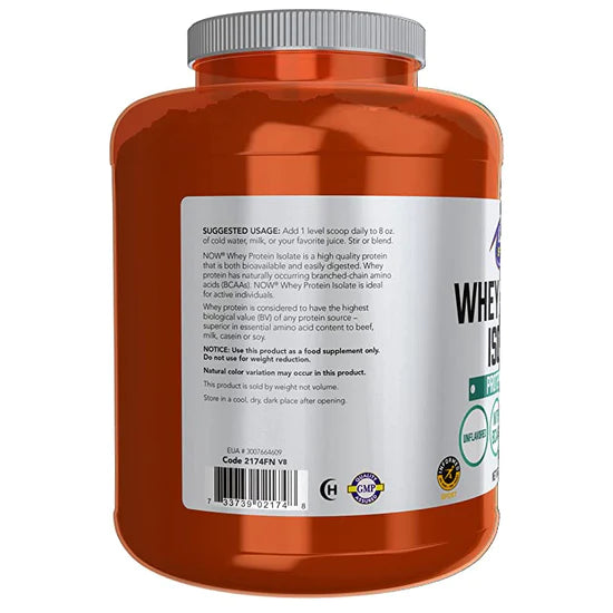 WHEY PROTEIN ISOLATE UNFLAVORED POWDER – 544G – NOW
