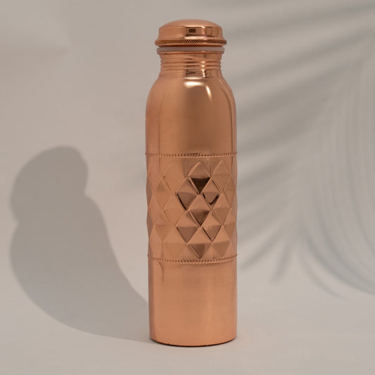 Garrafa de Cobre Ayurveda Dot Diamond  – 950 ml