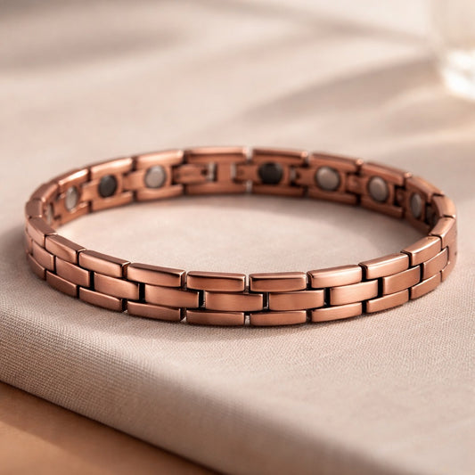 Pulseira de Saúde Magnética de Cobre – Luxo | 0,7 cm