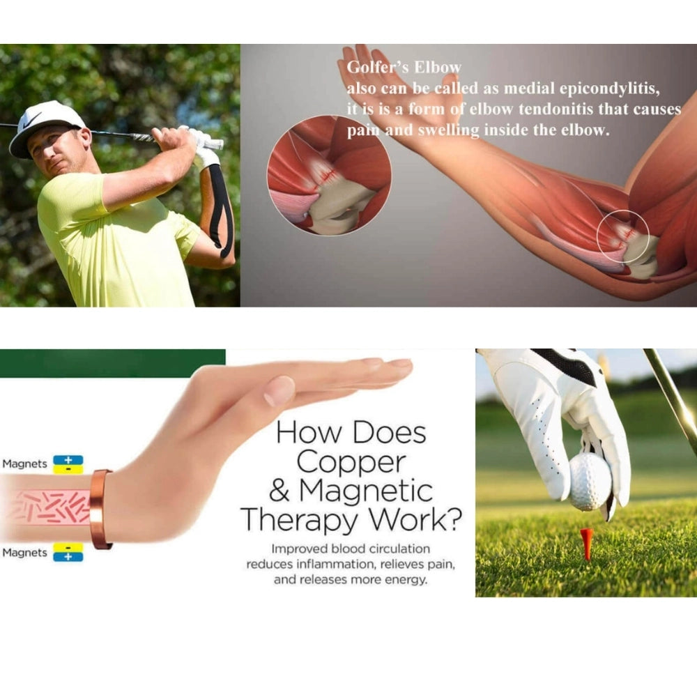 Pulseira de Saúde Magnética de Cobre – Luxo | 0,7 cm