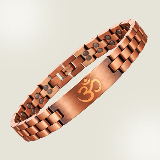Pulseira Ohm Magnética de Cobre – Luxo | 1,30 cm